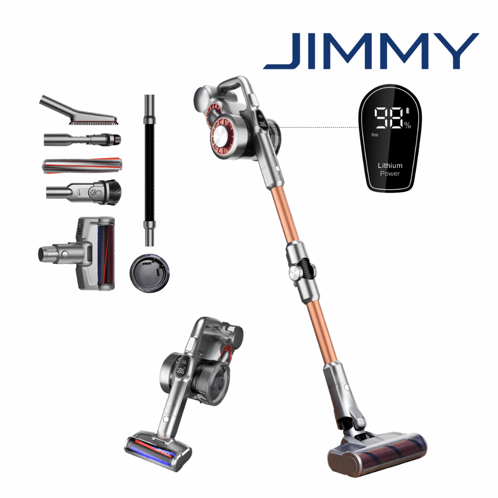 jimmy h9 pro powerful cordless stick vacuum cleaner with tools and attachments