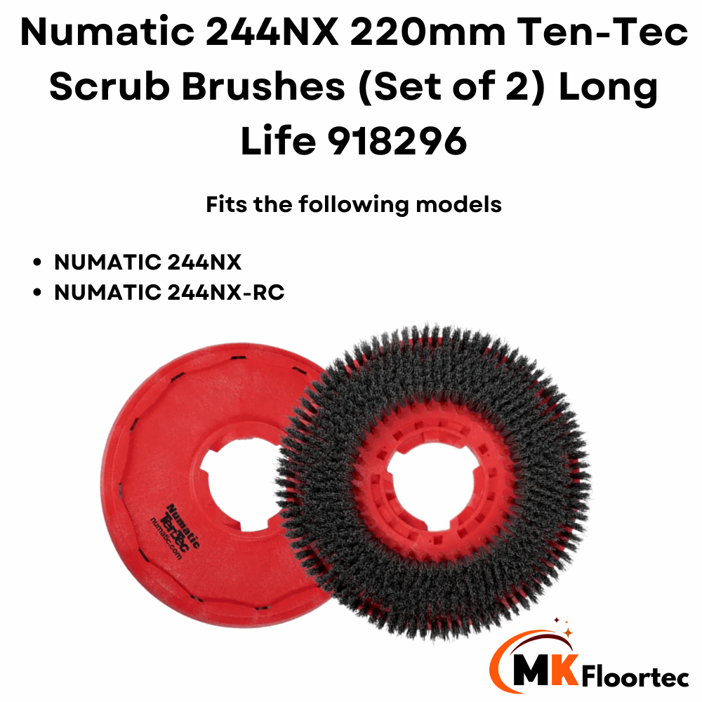 Numatic NUC244 NX-RC Ten-Tec long life floor scrubbing brushes