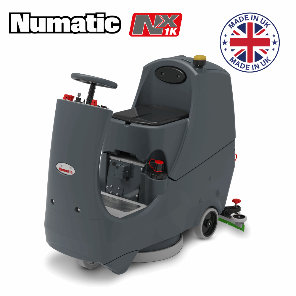 Numatic CRL8055 NX1K ride on scrubber dryer with Lithium batteries