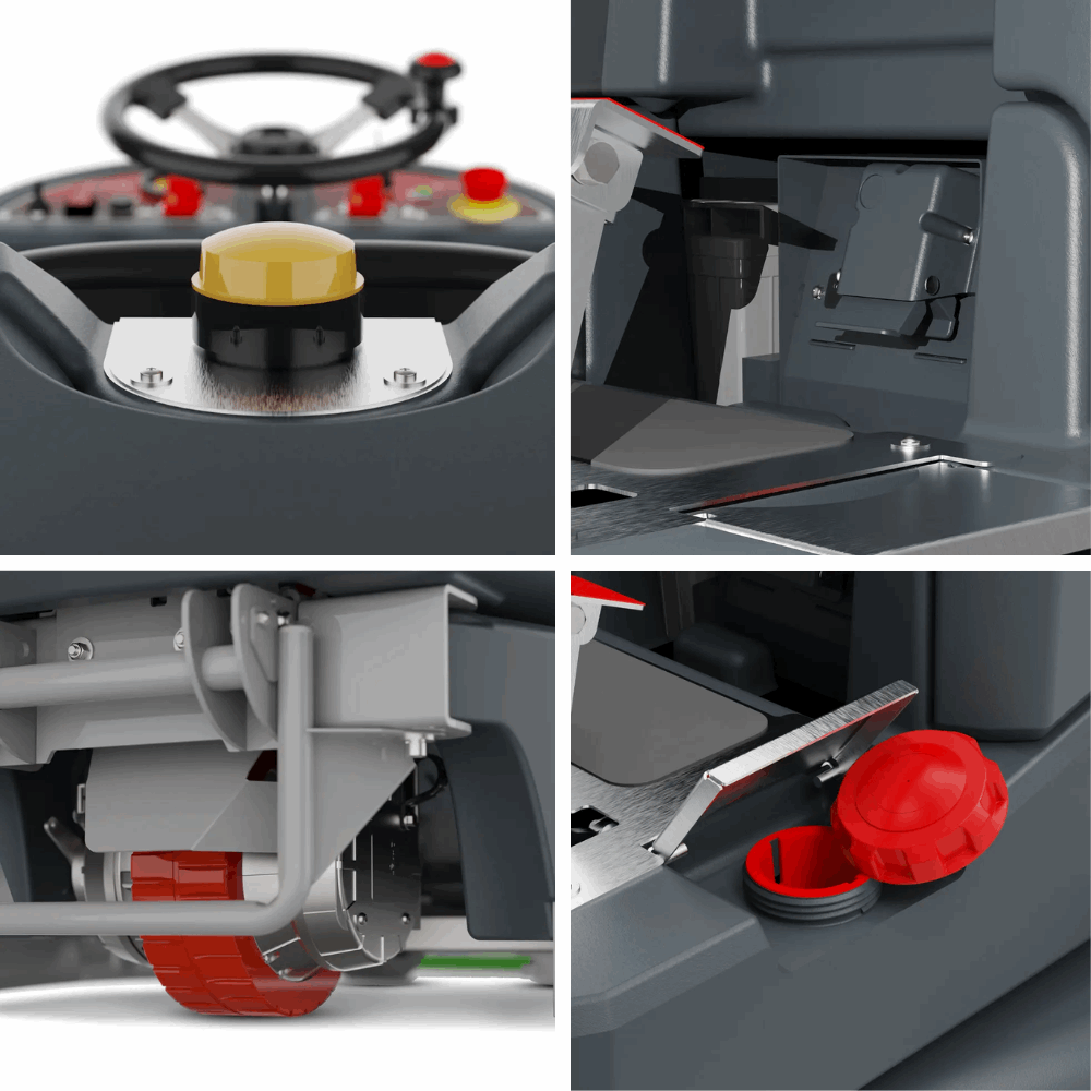 Numatic CRL8072 NX1K Ride On Scrubber Dryer Floor Cleaning Machine