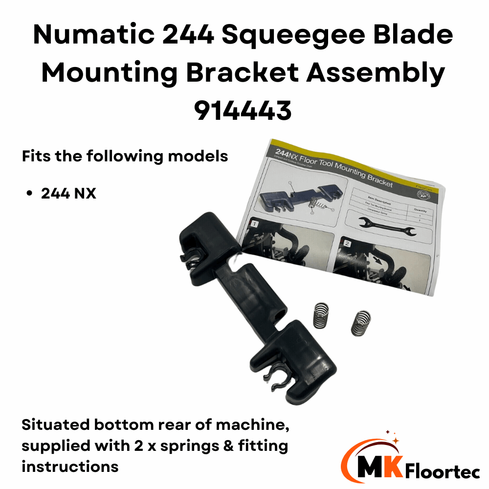 Numatic 914443 bracket for 244 nx squeegee blades