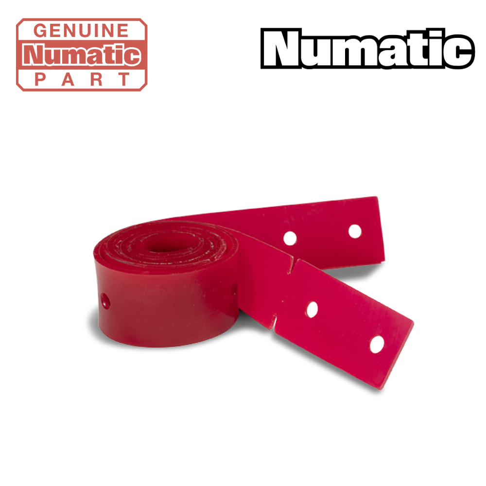 Front and rear replacement squeegee blades for Numatic NUC 244NX, part number 913810, designed for efficient cleaning.