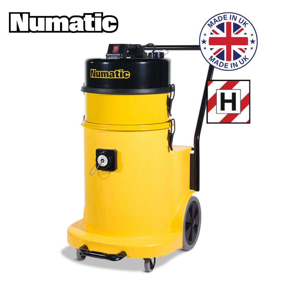 Numatic HZD900 H Class Hazardous Dust Vacuum Cleaner Twin Motor 240 Volt - M.K. Floortec Services Ltd