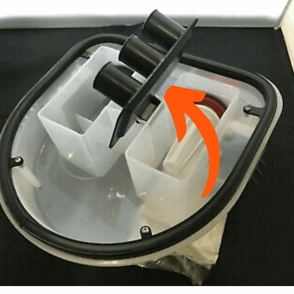 Separator lid flap for Numatic 237090 TT Twintec scrubber dryers