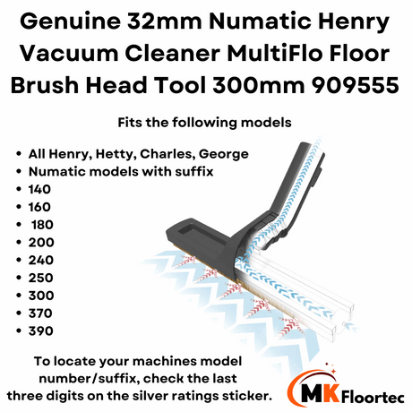 numatic 32mm brush head tool 909555