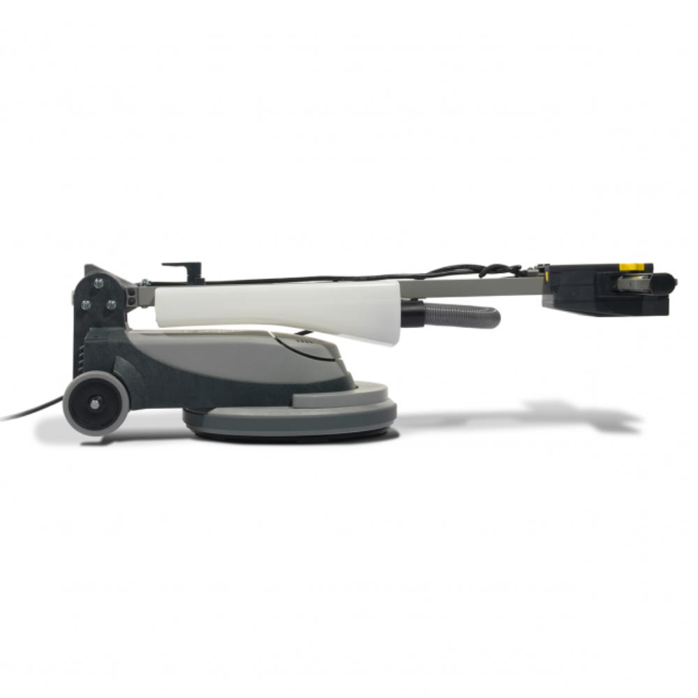 Numatic NLL332 LoLine NuSpeed lightweight rotary floor scrubber with a folding handle for easy storage and maneuverability.