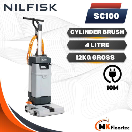 Nilfisk SC100 Compact Scrubber Dryer Upright Floor Cleaning Machine