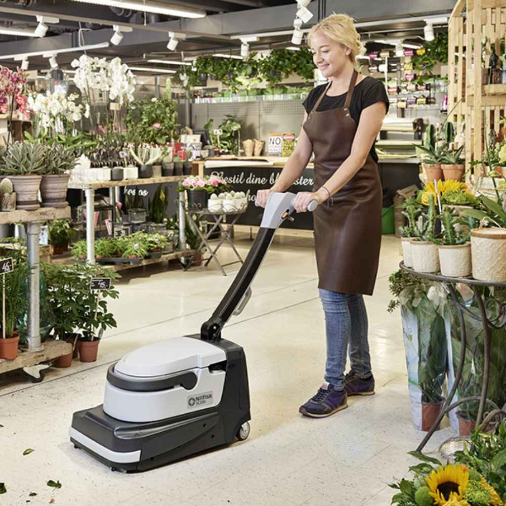 Nilfisk SC250 Scrubber Dryer Battery Powered Cordless Floor Cleaning Machine