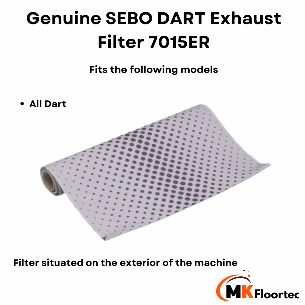 sebo 7015er dart Felix hoover exhaust filter