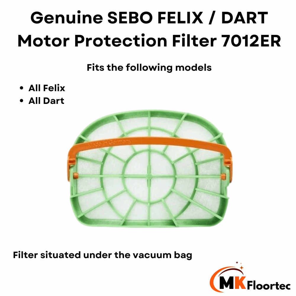 Sebo 7012 Felix - Dart Pre- Motor Protection Filter 7012ER