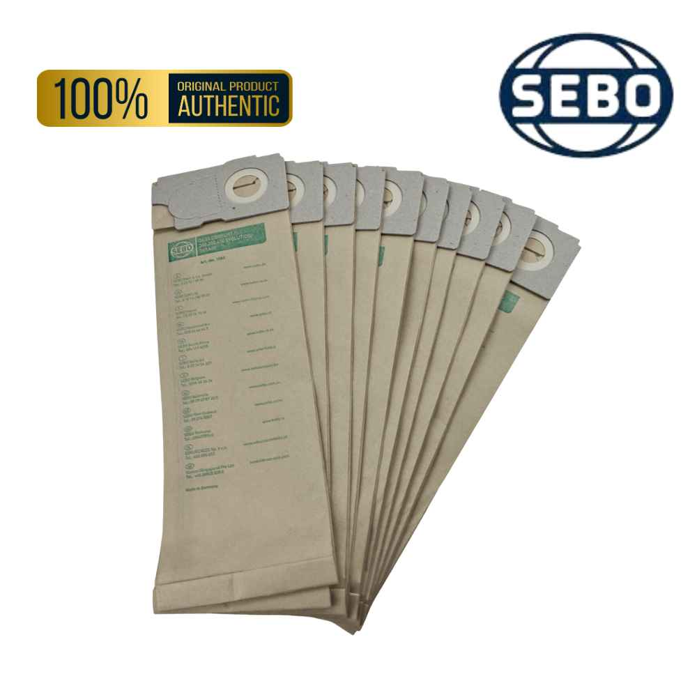 Genuine Sebo BS360 460 Vacuum Cleaner Dust Bags BS36 / BS46 / Comfort / Evolution (10 Pack) 1055