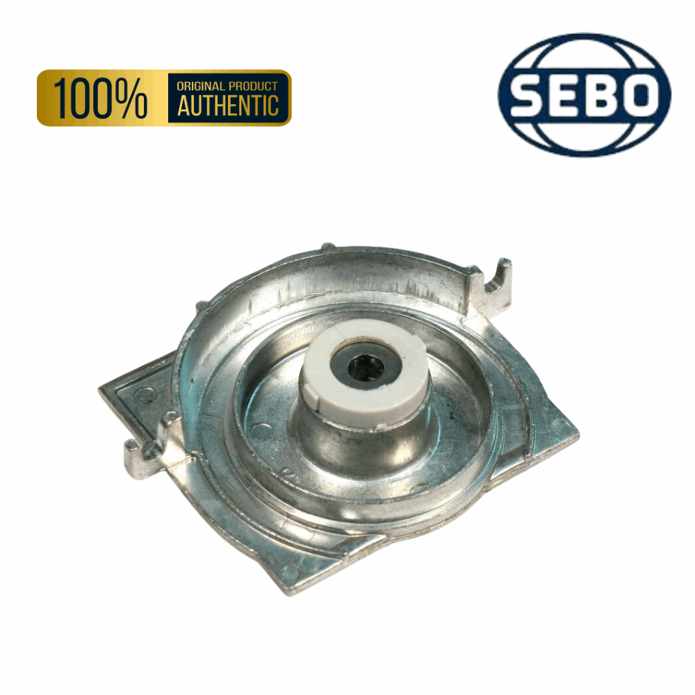 Left-hand brush bearing block 2091 by Sebo, designed for older BS36 and BS46 series vacuum cleaner models.