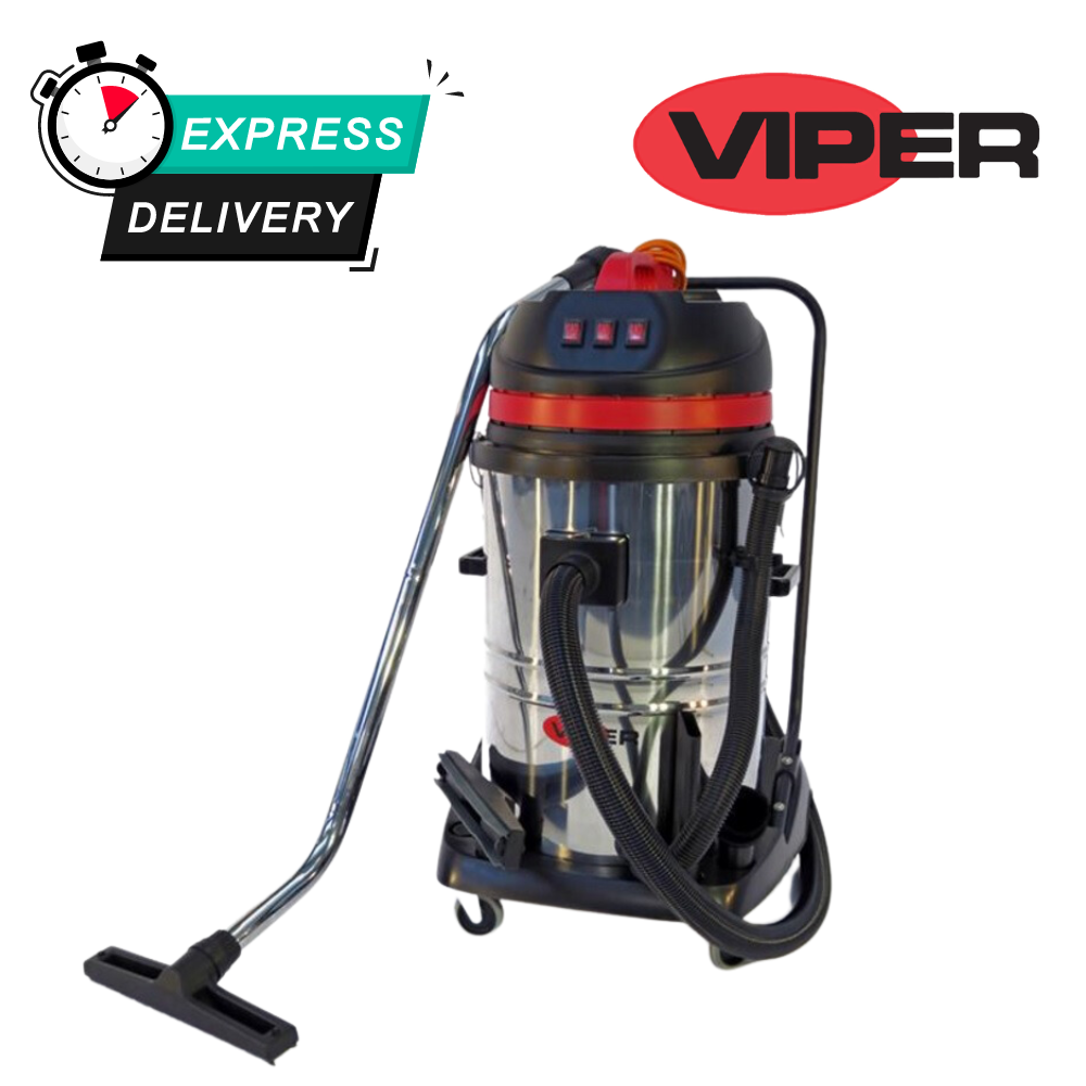 Viper LSU375 Wet & Dry Vacuum Cleaner Triple Motor 75 Litre - M.K. Floortec Services Ltd