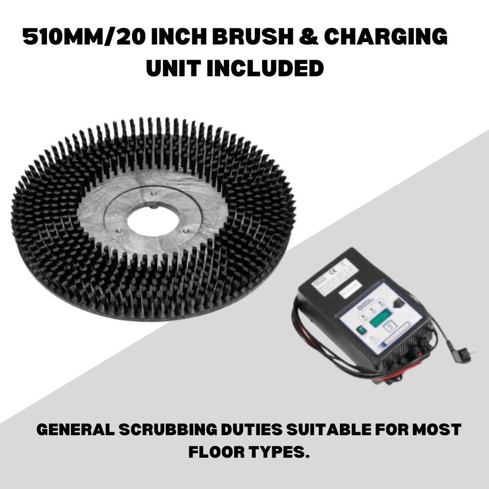 Viper AS530R Micro Ride On Battery Powered Scrubber Dryer - M.K. Floortec Services Ltd