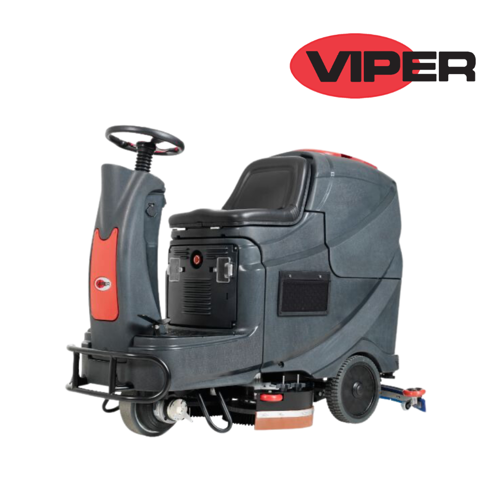 Viper AS710R Ride On Battery Powered Scrubber Dryer - M.K. Floortec Services Ltd