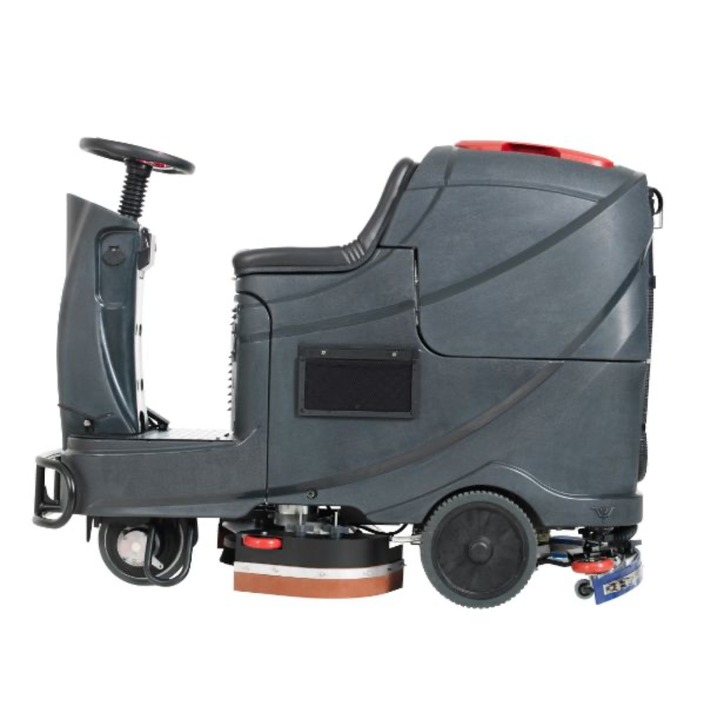Viper AS710R Ride On Battery Powered Scrubber Dryer - M.K. Floortec Services Ltd