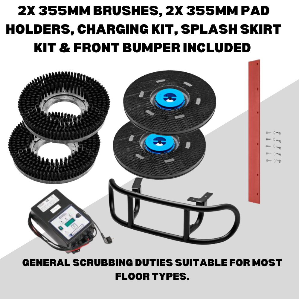 Viper AS710R Ride On Battery Powered Scrubber Dryer - M.K. Floortec Services Ltd