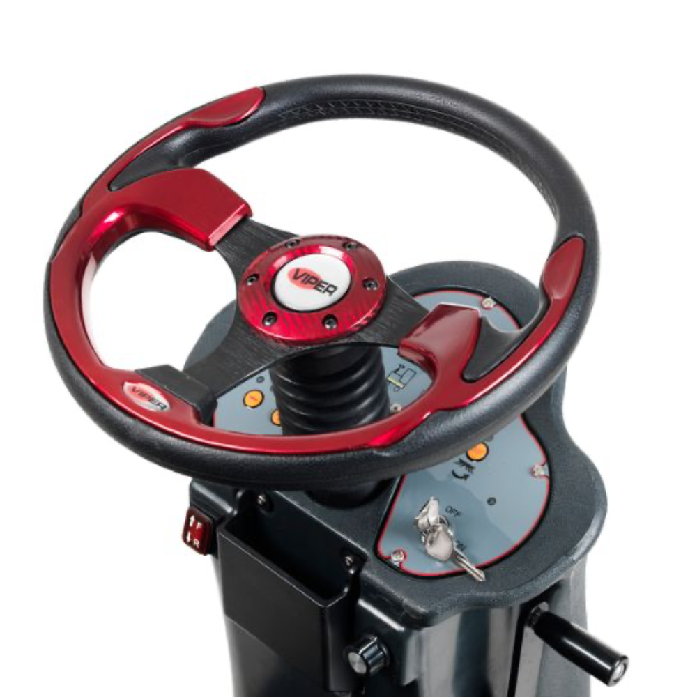 Viper AS710R Ride On Battery Powered Scrubber Dryer - M.K. Floortec Services Ltd