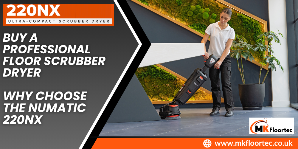 Buy a Professional Floor Scrubber Dryer, Numatic 220NX Nuclean Compact Machine