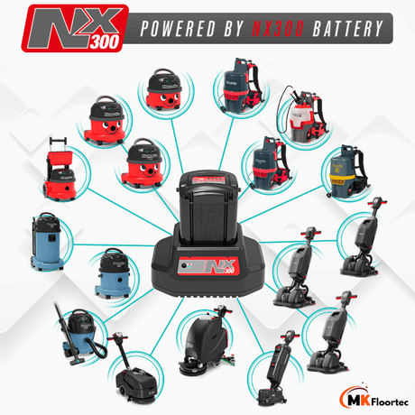 Numatic PBT230NX Cordless Commercial Henry Battery Powered Trolley Vacuum Cleaner