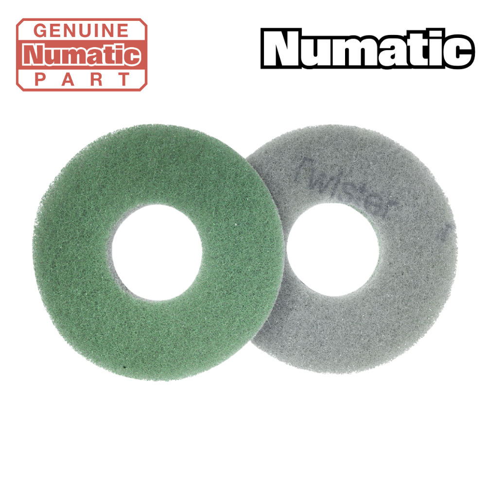 Numatic 244NX 220mm Green Twister Floor Cleaning / Polishing Pads (Pack of 2) 912355