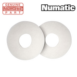 Numatic 244NX 220mm White Light Duty Floor Cleaning Pads (Pack of 10) 912354