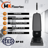 Sebo BP60 Softcase Cordless Upright Vacuum Cleaner 94300GB