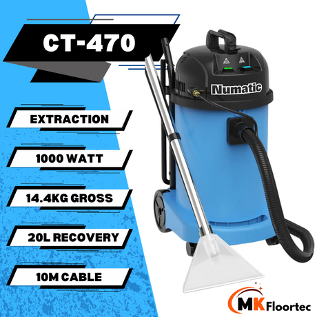 Numatic CT470 Commercial Carpet Extractor & Upholstery Cleaner