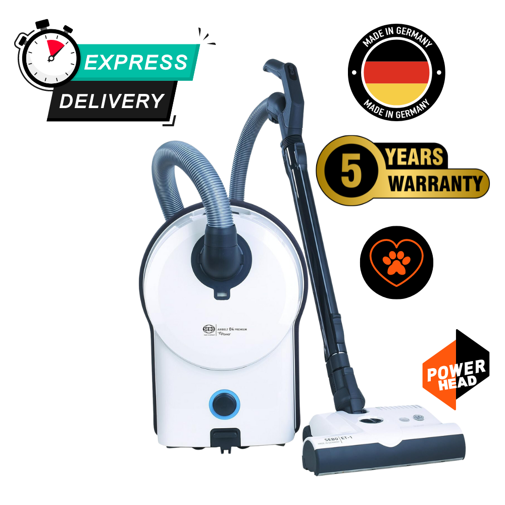 Sebo AIRBELT D4 Premium 2.0 ePower Cylinder Vacuum Cleaner 90951GB