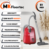 SEBO AIRBELT E1 Red ePower +Boost Cylinder Vacuum Cleaner 92623GB