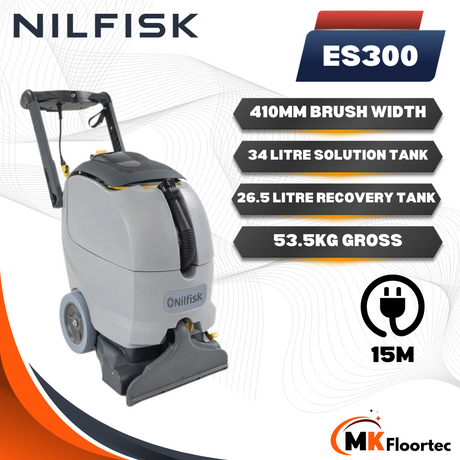 Nilfisk ES300 UK Industrial Walk Behind Carpet Cleaner Extractor