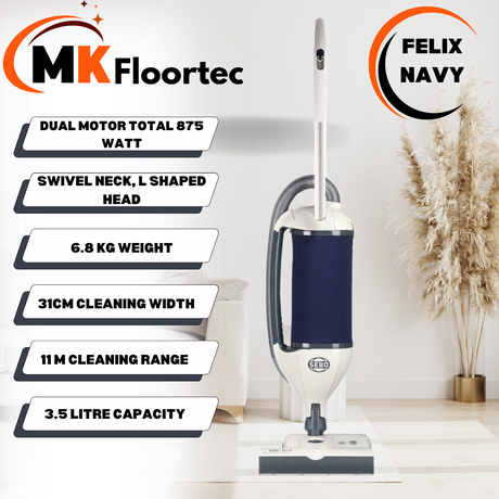 SEBO Felix Navy ePower Upright Vacuum Cleaner 90815GB