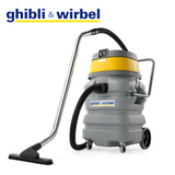  Ghibli & Wirbel AS 60 PD SP vacuum cleaner: 2900W, 90L, impact-resistant tank, large wheels, and easy manoeuvrability features.