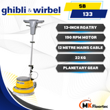 Ghibli & Wirbel SB 133 Single Disc 13-Inch Rotary Floor Scrubber & Carpet Cleaning Machine