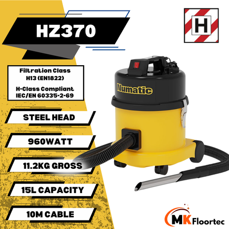 Numatic HZ370 H Class Hazardous Dust Vacuum Cleaner 110 Volt