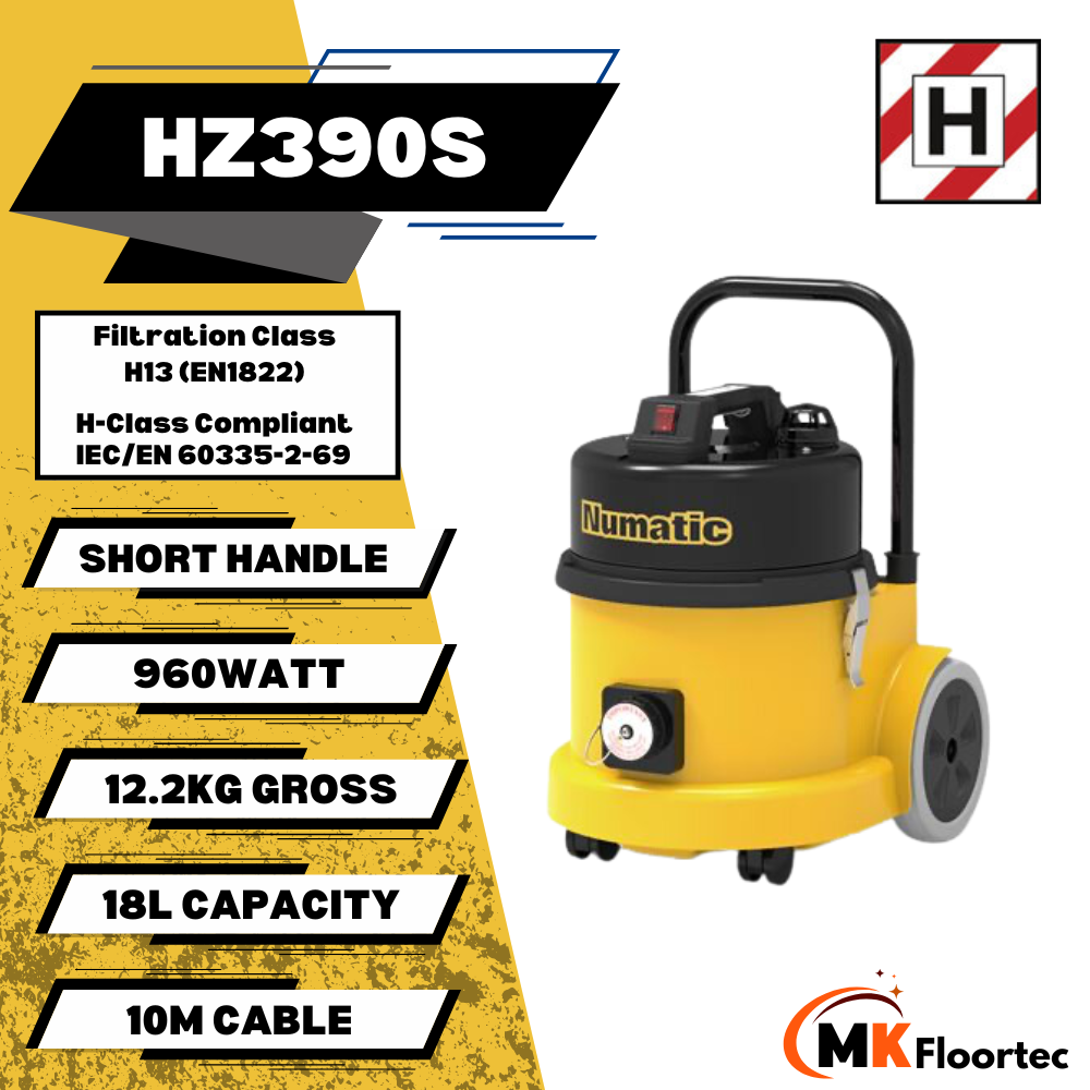 Numatic HZ390S H Class Hazardous Dust Vacuum Cleaner 240 Volt