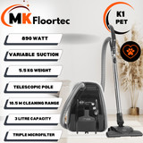 SEBO AIRBELT K1 Pet ePower Black Cylinder Vacuum Cleaner 92660GB