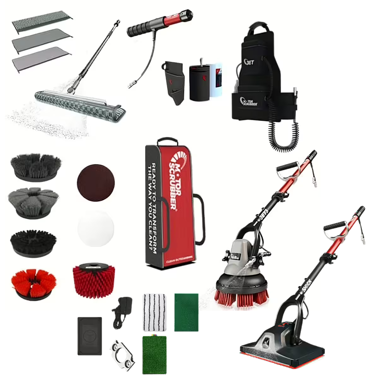 MotorScrubber M-Case Pro+ Cleaning Kit Including Shock