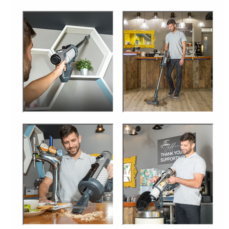 The Numatic NQ100 Quick Cordless Stick Vacuum Cleaner offers efficient dust-free emptying and a variety of attachments, perfect for both commercial and home use.