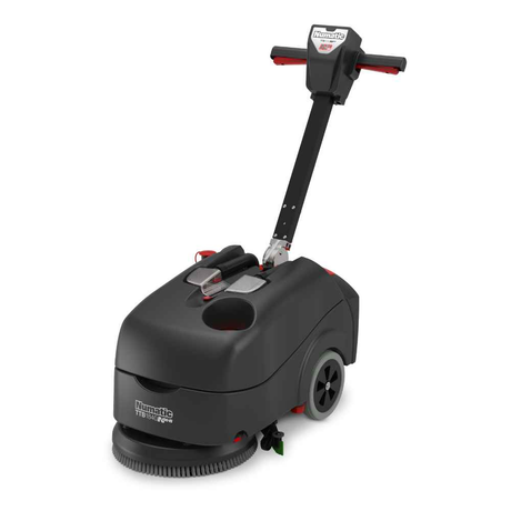 Numatic TTB1840NX-R cordless scrubber dryer, 18L capacity, 400mm scrub width, eco-friendly with 45% recycled plastic content. 