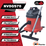 Numatic NVDQ570 Industrial Dry Vacuum Cleaner Twin Motor