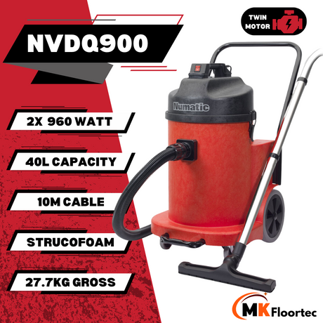 Numatic NVDQ900 Industrial Dry Vacuum Cleaner Twin Motor