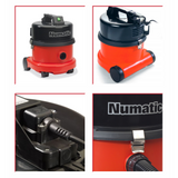 Numatic NVQ240 Commercial Vacuum Cleaner With Steel Head 240 Volt