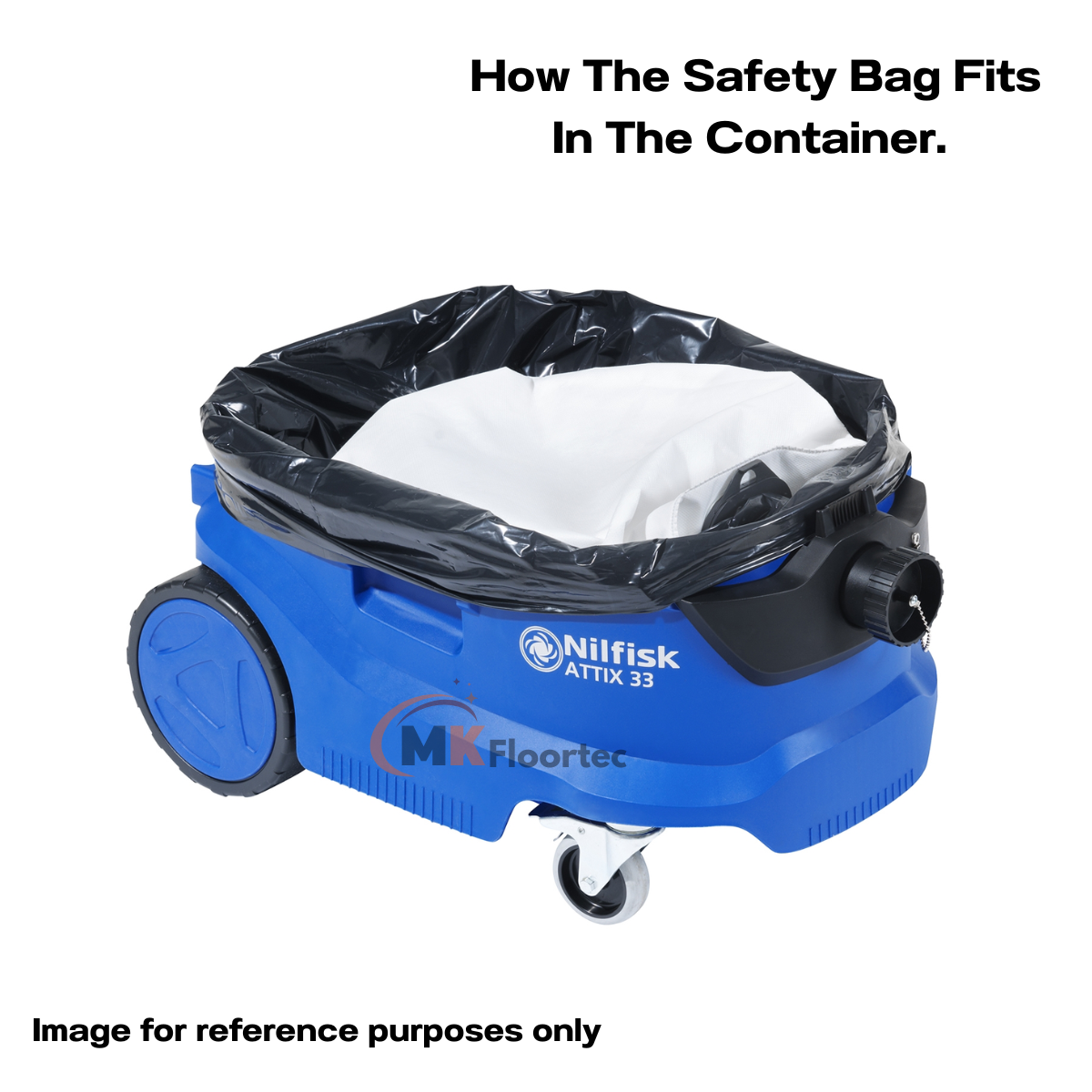Nilfisk 107413549 ATTIX Safety Filter Bag 5 Pack