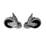 Nilfisk 107417120 Front Castor Wheel D75 Set with Brake (2 Pcs) for ATTIX 33, 44#7