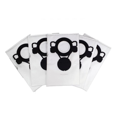 Nilfisk 107419590 Fleece Filter Bags for AERO 21, 26 & 31 | Pack of 5