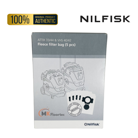 Nilfisk 107419593 ATTIX 33/44 Vacuum Cleaner Fleece Filter Bags