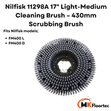 Nilfisk 11298A 17" Light-Medium Cleaning Brush – 430mm Scrubbing Brush