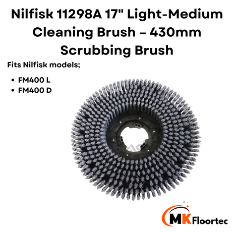 Nilfisk 11298A 17" Light-Medium Cleaning Brush – 430mm Scrubbing Brush