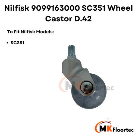 Nilfisk 9099163000 SC351 Wheel Castor D.42